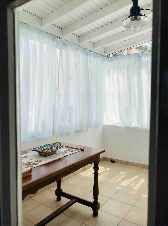 White & Blue Apartment Batsi (Andros)